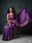 Ikkat silk saree