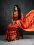 Ikkat silk saree