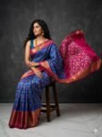 Ikkat silk saree
