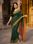 sambalpuri saree green wide border 4