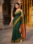 sambalpuri saree green wide border 4