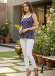 short_kurti_pure_cotton_blue_Turned-Side-
